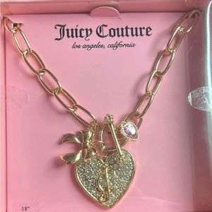 Juicy Couture Gold Heart Pendant Necklace